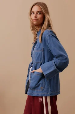 Ceres Life Tie Denim Jacket - Fresh Indigo