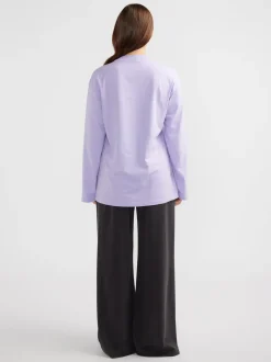 Ena Pelly Flame Jersey Long Sleeve Tee - Pink
