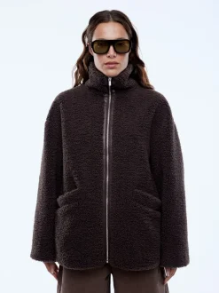 Ena Pelly Jayla Teddy Jacket- Espresso