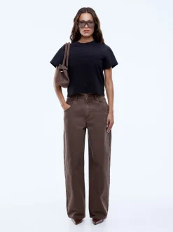 Ena Pelly Leesa Denim Jean - Washed Mocha