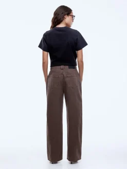 Ena Pelly Leesa Denim Jean - Washed Mocha