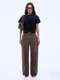 Ena Pelly Leesa Denim Jean - Washed Mocha