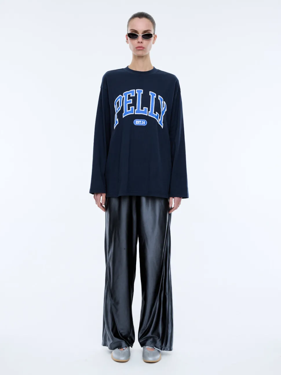 Ena Pelly Long Sleeve Pelly Tee - Ink