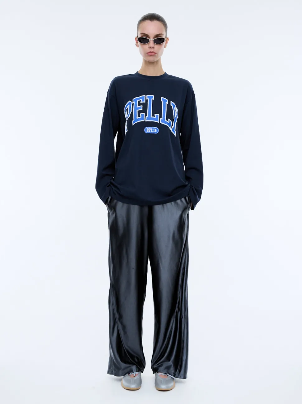 Ena Pelly Long Sleeve Pelly Tee - Ink