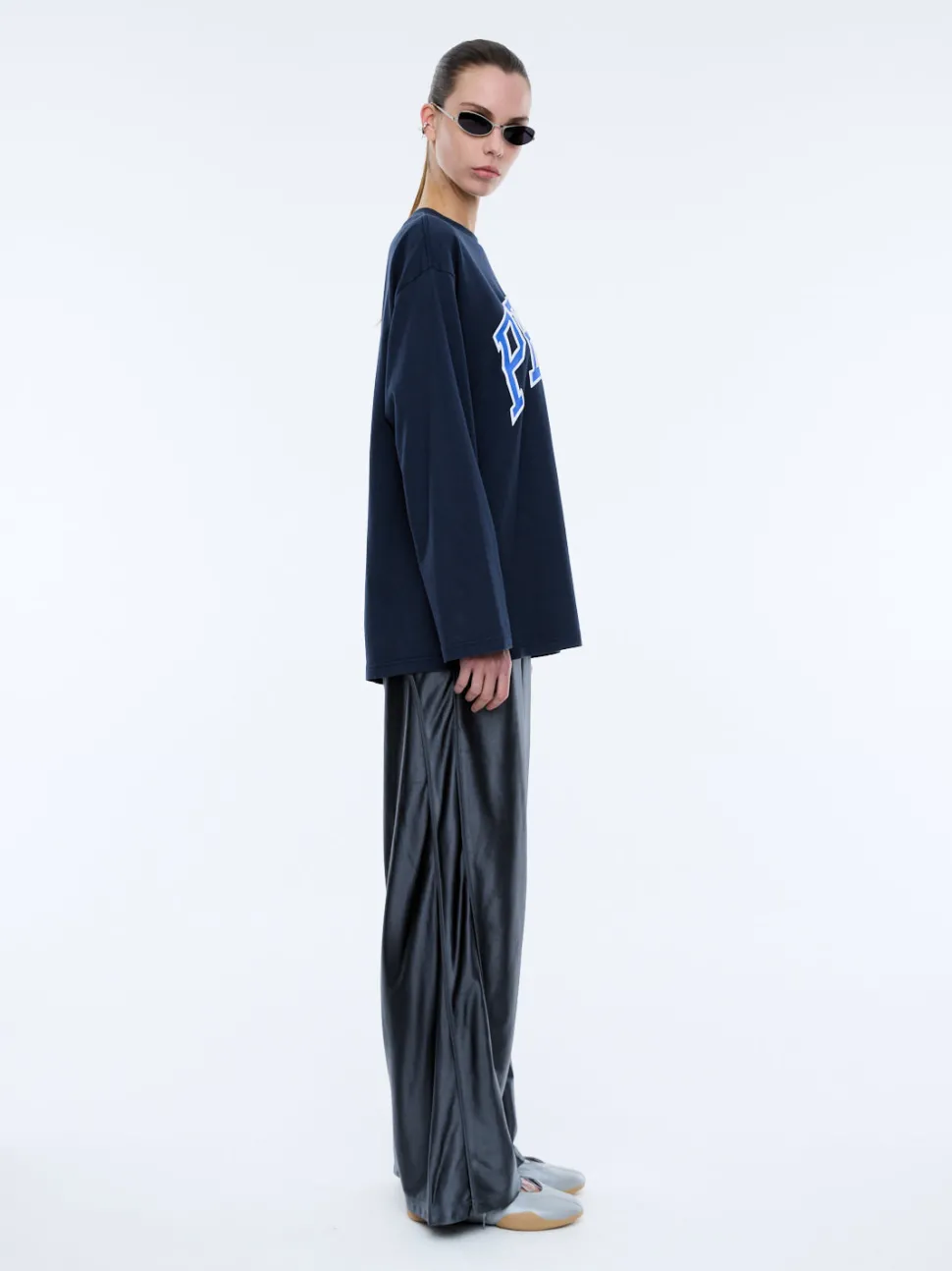 Ena Pelly Long Sleeve Pelly Tee - Ink