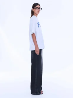 Ena Pelly Sophia Relaxed Tee - White Marle/Pelly Studios