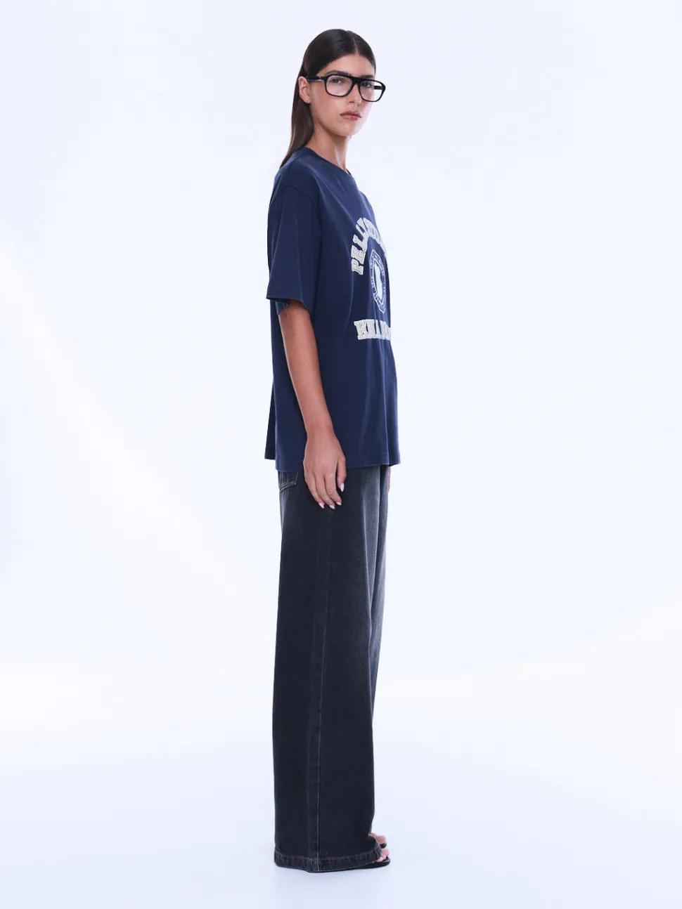 Ena Pelly Sophia Relaxed Tee - Washed Ink/Pelly Studios