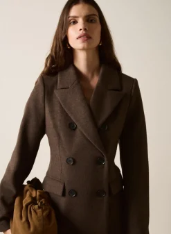 Esmaee Reference Tailored Coat - Espresso