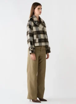 Esmaee Ridder Coat - Brown/Grey Check