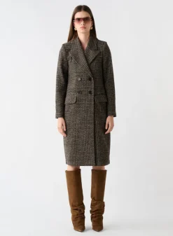 Esmaee Roam Tweed Coat - Mocha Tweed