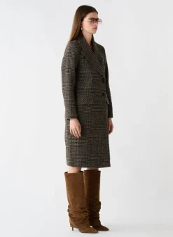 Esmaee Roam Tweed Coat - Mocha Tweed