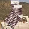 FAR MER Cocoa Check Socks