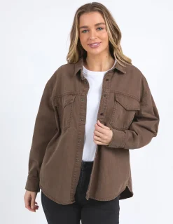 Foxwood Daisy Overshirt - Chocolate
