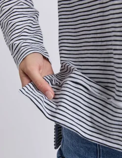 Foxwood Eddie Stripe Top - Black