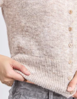 Foxwood Fernie Button Knit - Oat