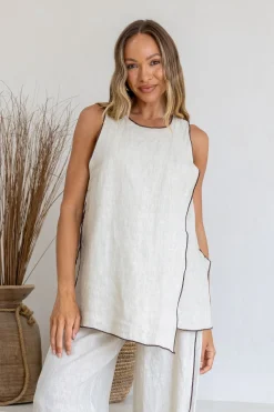 Free Angel Ventilata Top - Sand with Mocha Trim
