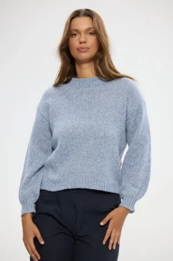 Holiday Tarn Knit - Blue Marle