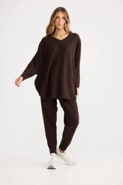 Home Love Chill Top - Chocolate