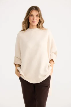 Home Love Cinder Poncho - Oat