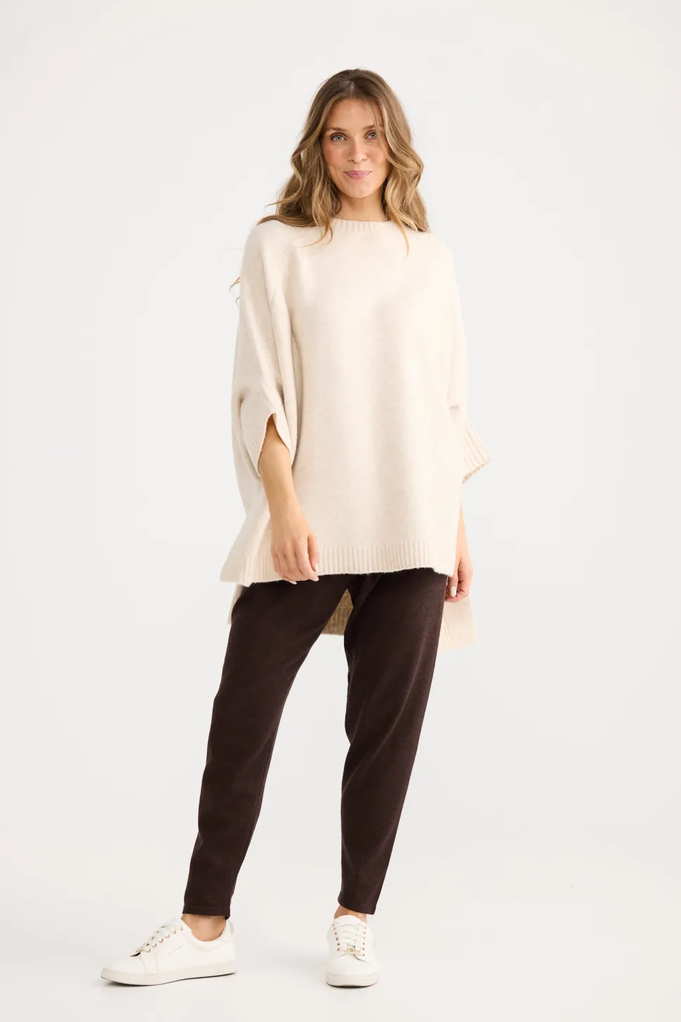 Home Love Cinder Poncho - Oat