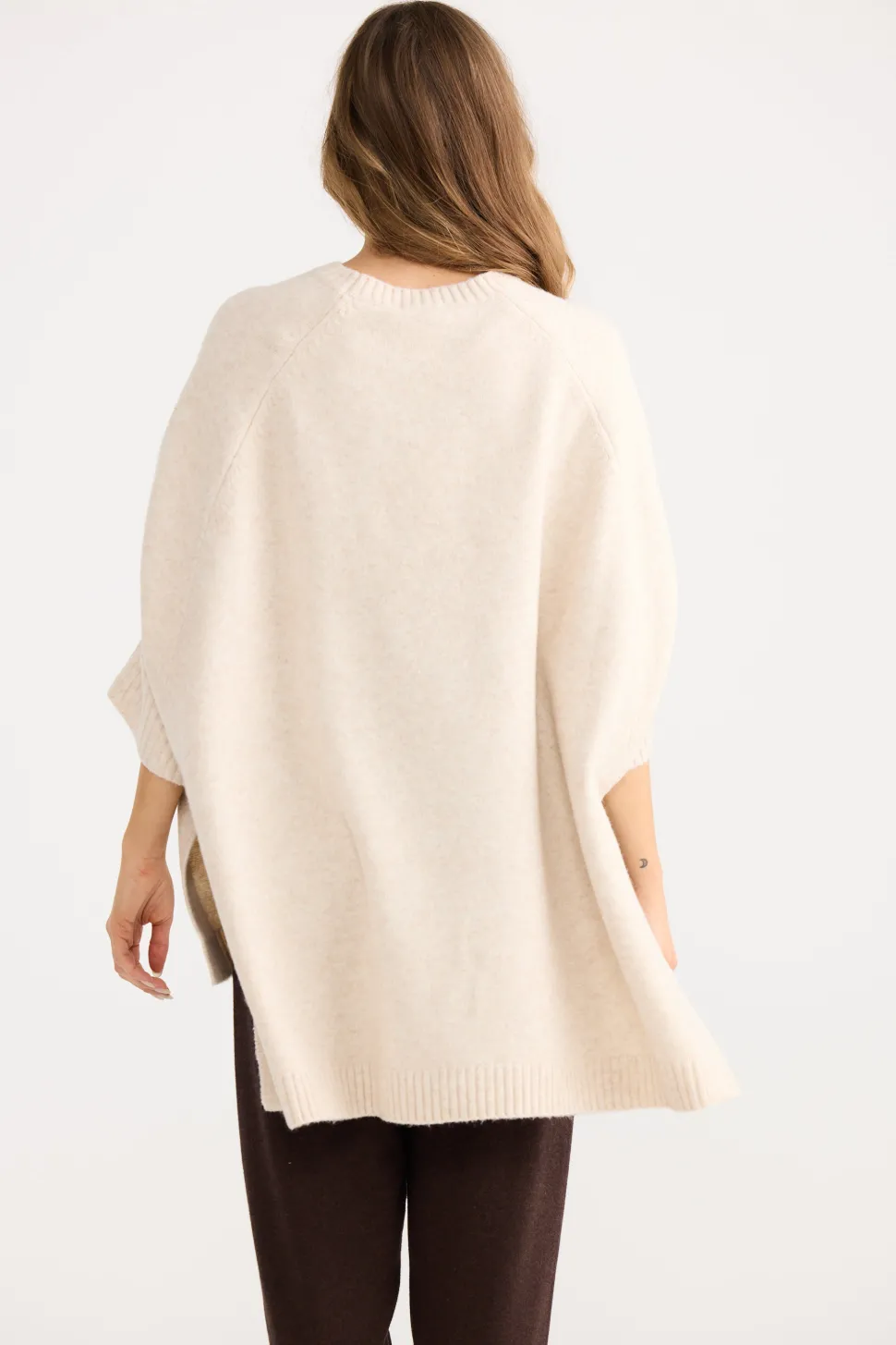 Home Love Cinder Poncho - Oat