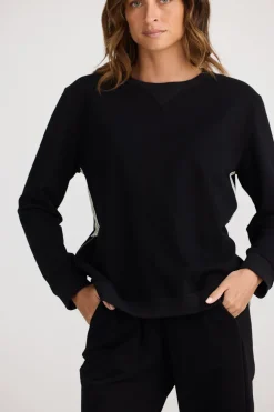 Home Love Goodwood Zip Sweat - Black