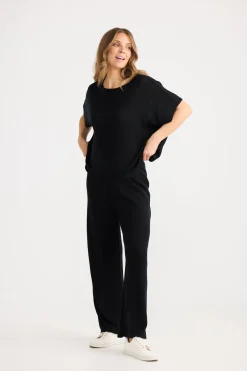 Home Love Ruthie Knit Pant - Black