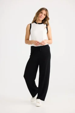 Home Love Ruthie Knit Pant - Black