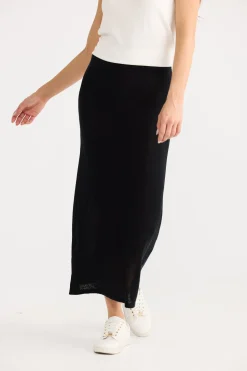 Home Love Ruthie Knit Skirt - Black