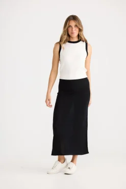 Home Love Ruthie Knit Skirt - Black