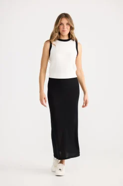 Home Love Ruthie Knit Skirt - Black