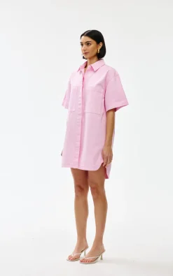 Kinney Freya Dress - Blush Washed Denim