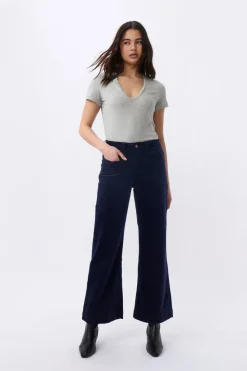 Kireina Freya Velvet Jean - Navy