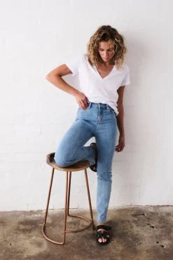 Kireina Vacay Jean Long- 70's blue
