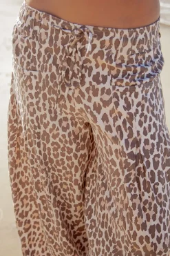 Palm Collective Barrel Pants - Leopard