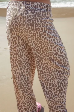 Palm Collective Barrel Pants - Leopard