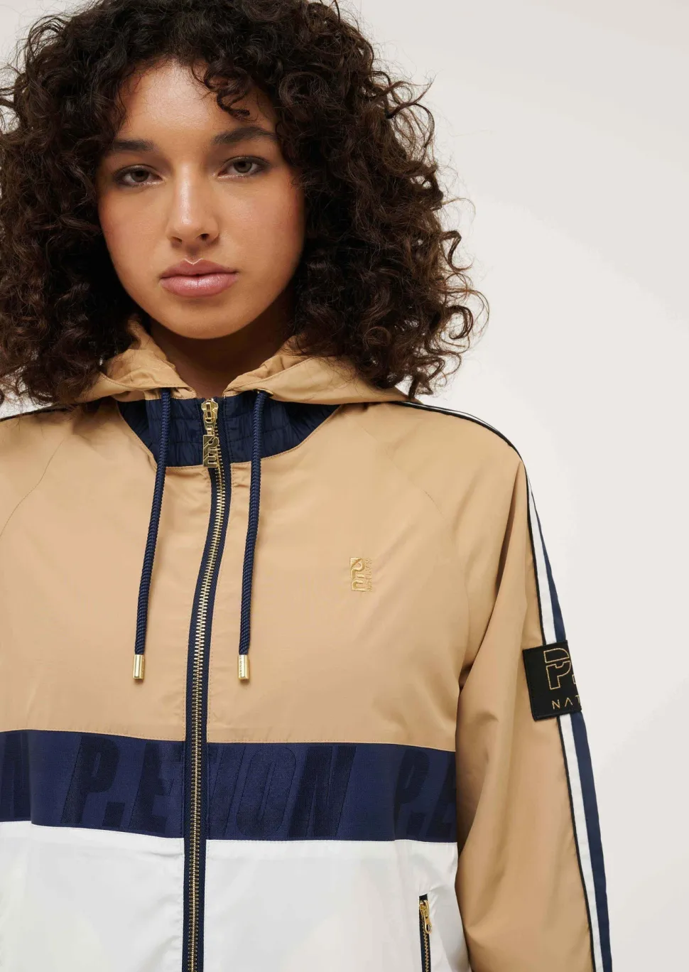 P.E Nation Cropped Man Down Jacket - Optic White