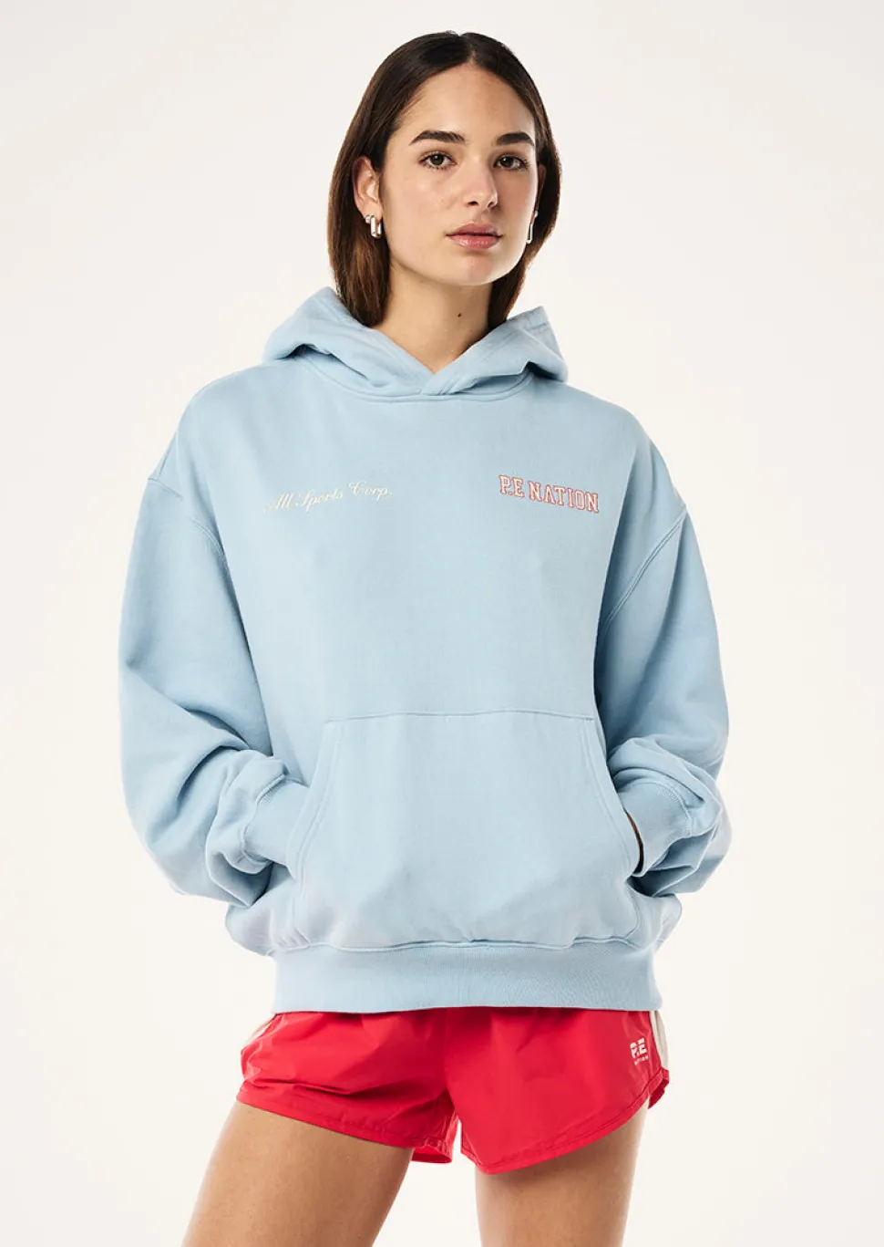 P.E Nation Surge Hoodie - Ice Blue