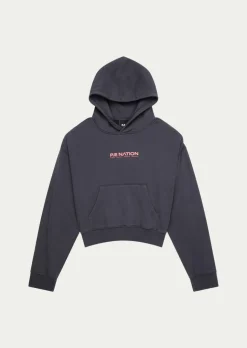 P.E Nation Transition Hoodie - Washed Ebony