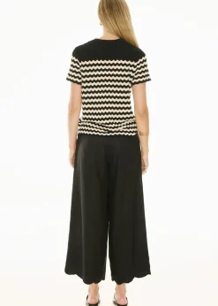 POL Bonde Knit Tee- Black/Ivory
