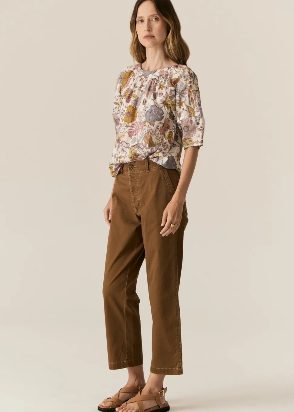 POL Fern Tapered Pant - Espresso