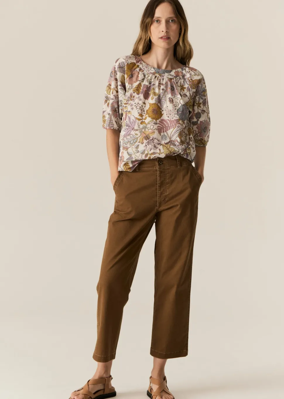 POL Fern Tapered Pant - Espresso
