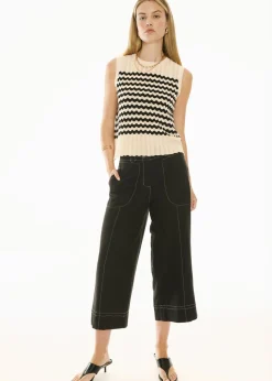 POL Oskar Crop Pant - Black