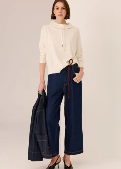 POL Rowan Drawstring Knit - Ivory
