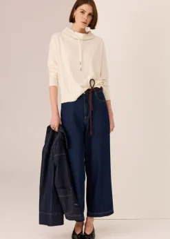 POL Rowan Drawstring Knit - Ivory
