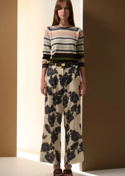 POL Sela Multi Stripe Knit - Blue Multi
