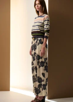 POL Sela Multi Stripe Knit - Blue Multi