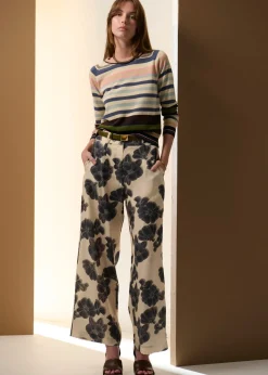 POL Sela Multi Stripe Knit - Blue Multi