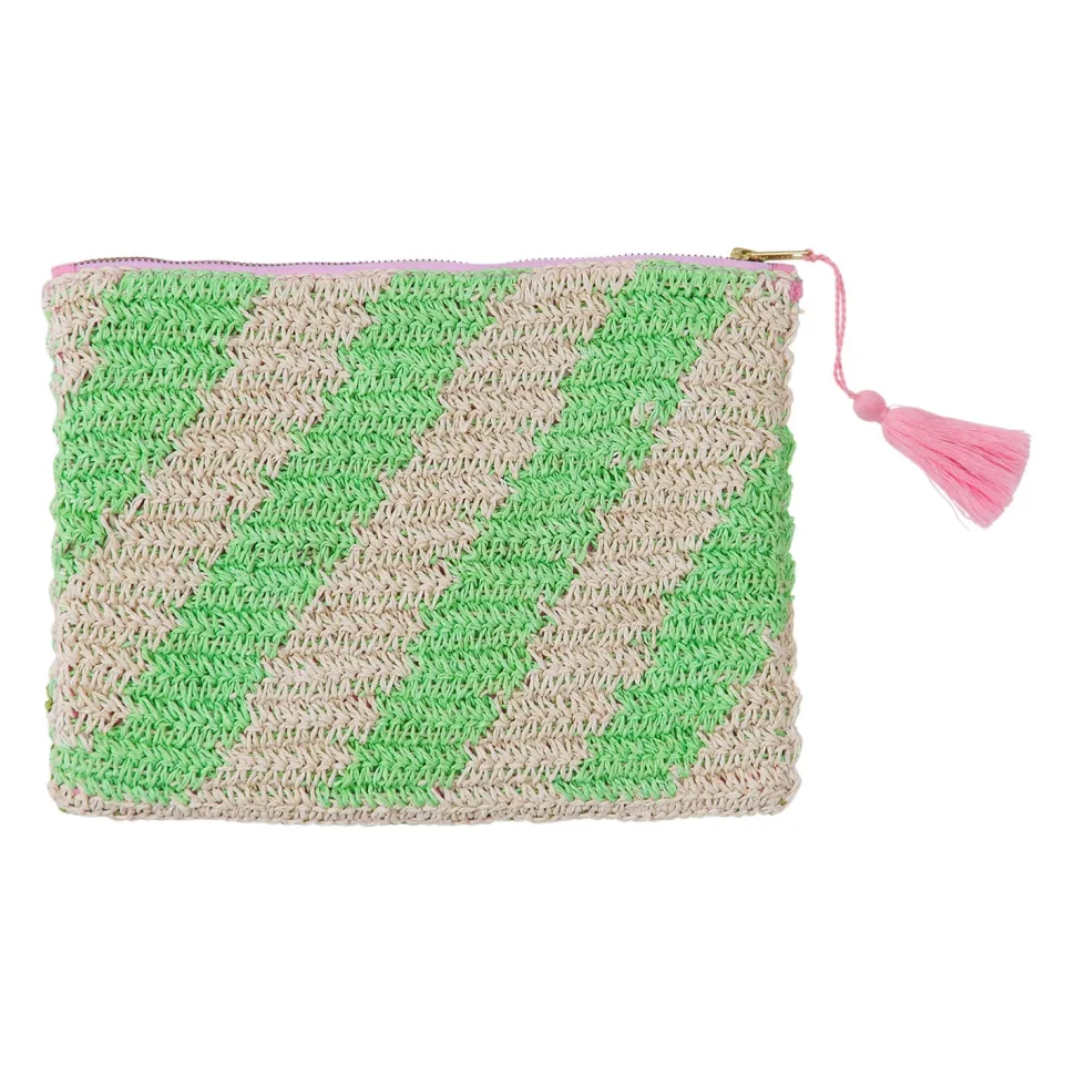 Sage & Clare San Carlos Raffia Clutch