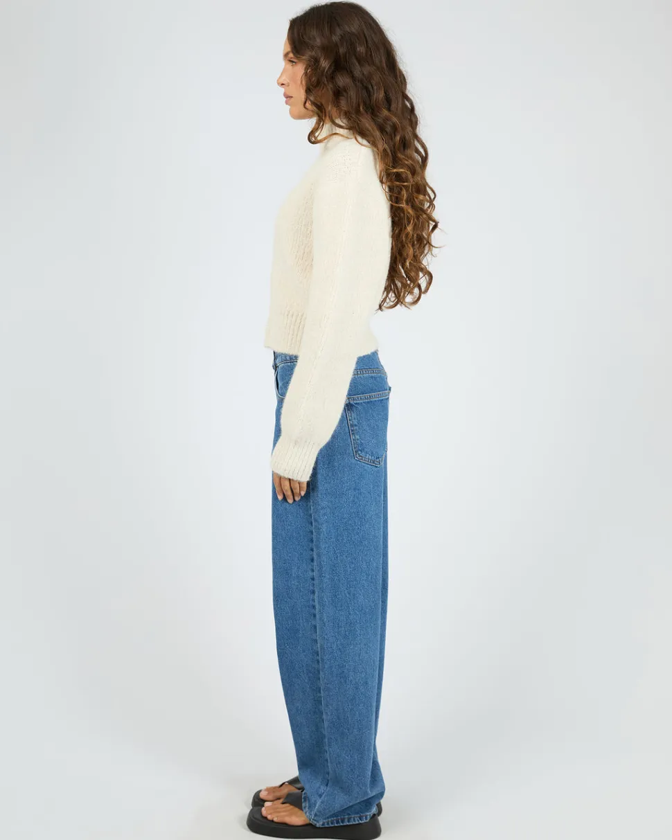 Silent Theory Leila Zip Thru Jumper - Chalk